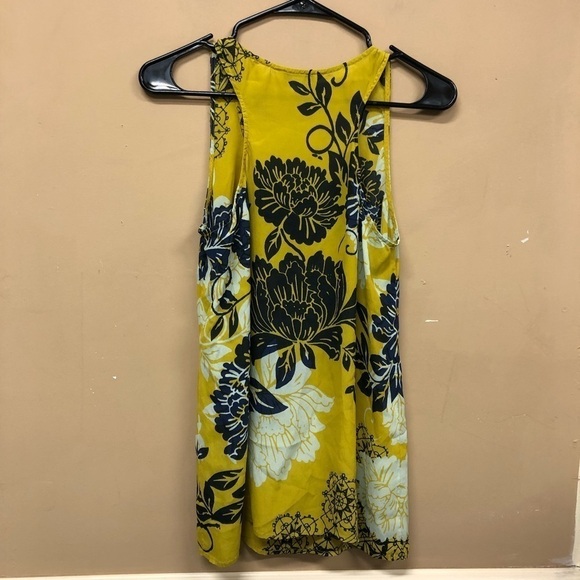 Cabi #286 Floral Silk Blend Racerback Tank Top - Picture 2 of 5